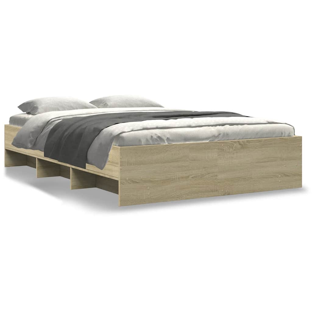 Bettgestell ohne Matratze Sonoma-Eiche 120x190 cm Holzwerkstoff