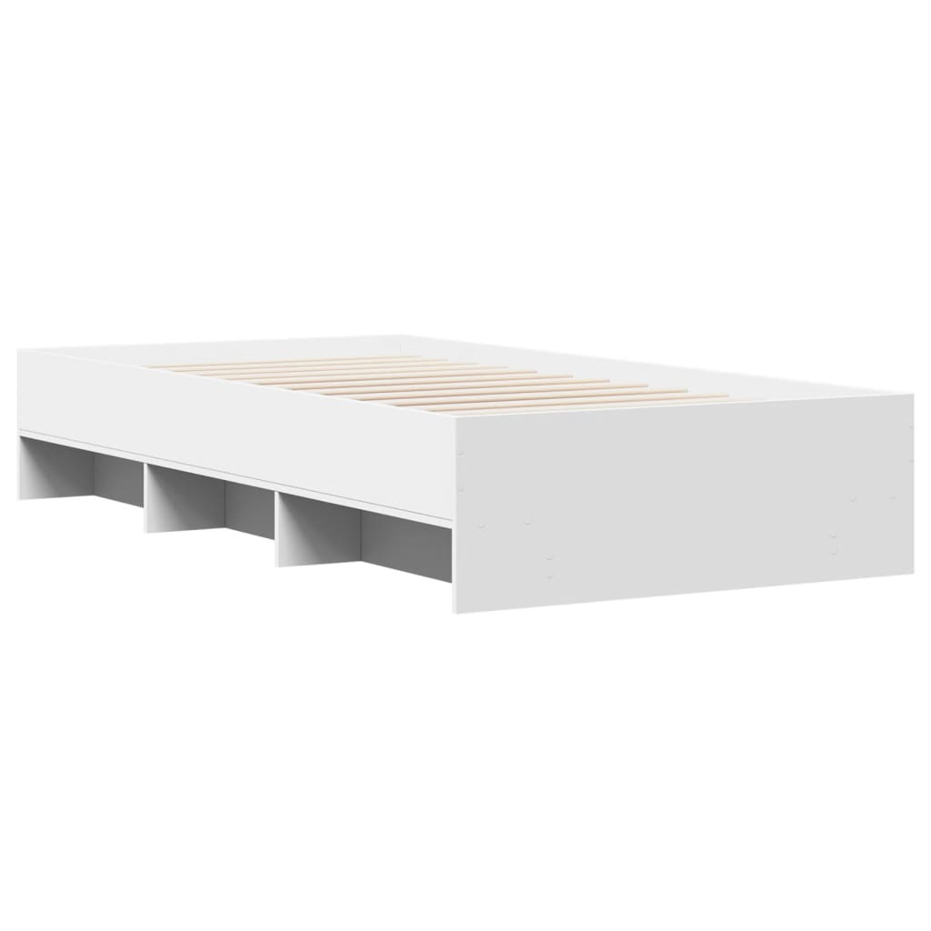Bettgestell Weiß 90x190 cm Holzwerkstoff