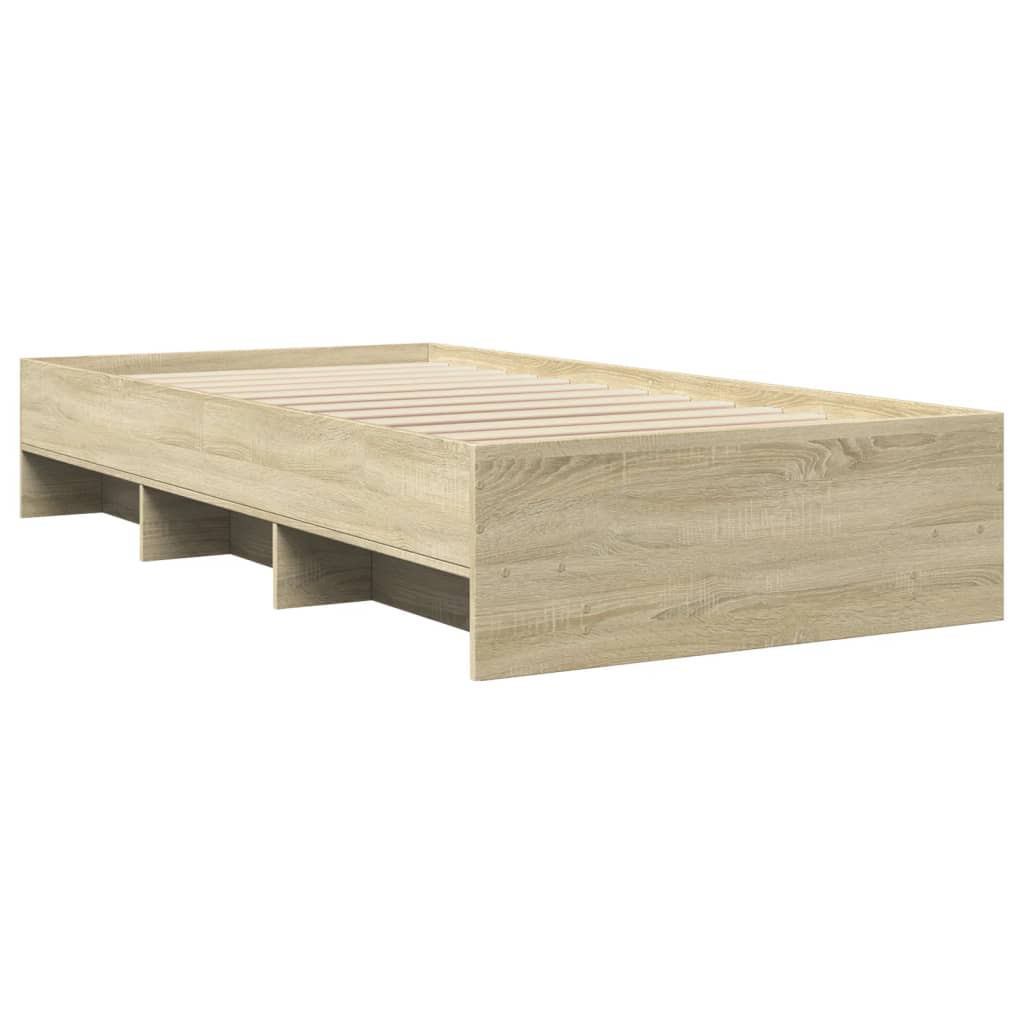 Bettgestell ohne Matratze Sonoma-Eiche 90x190 cm Holzwerkstoff