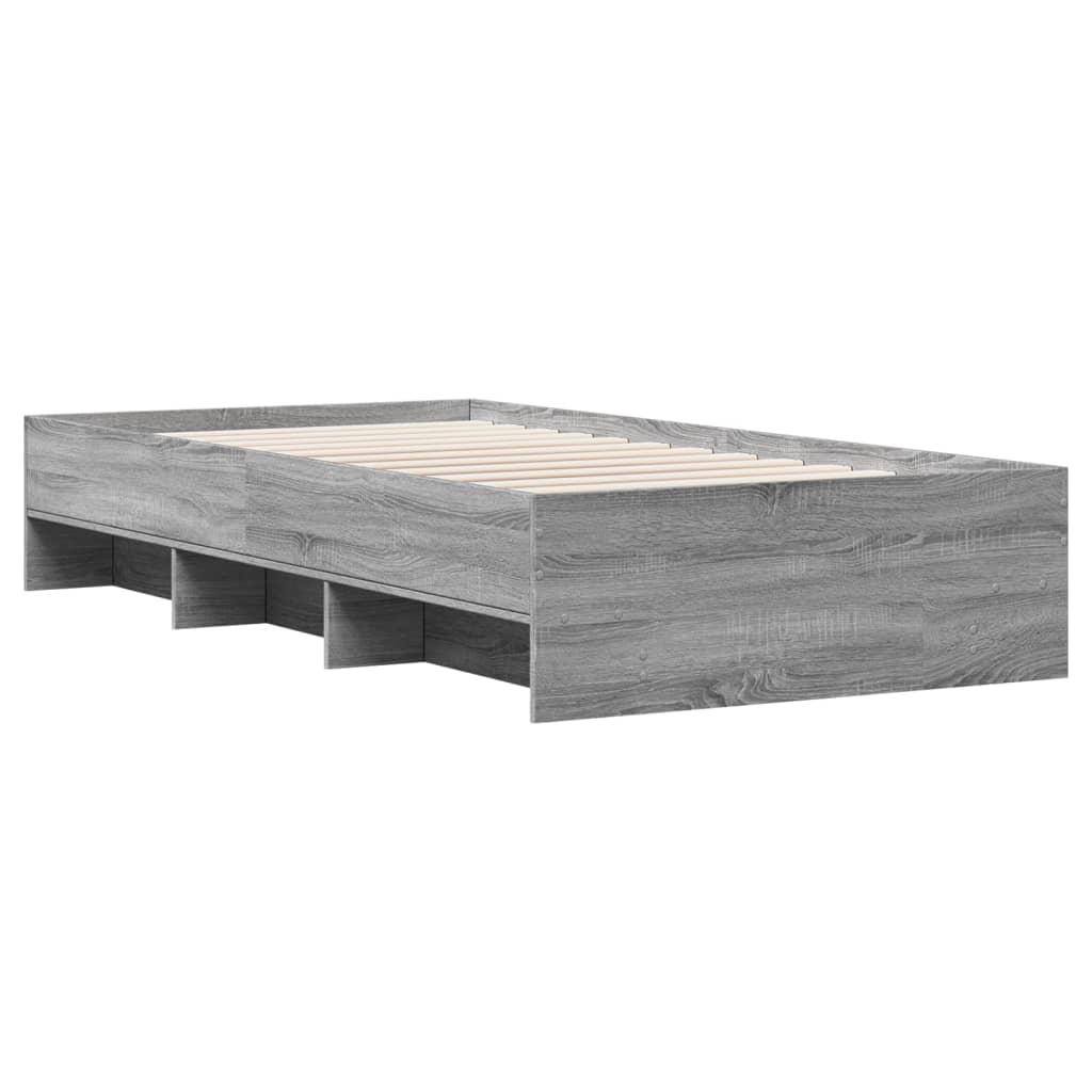 Bed frame Grey Sonoma 90x190 cm wood material