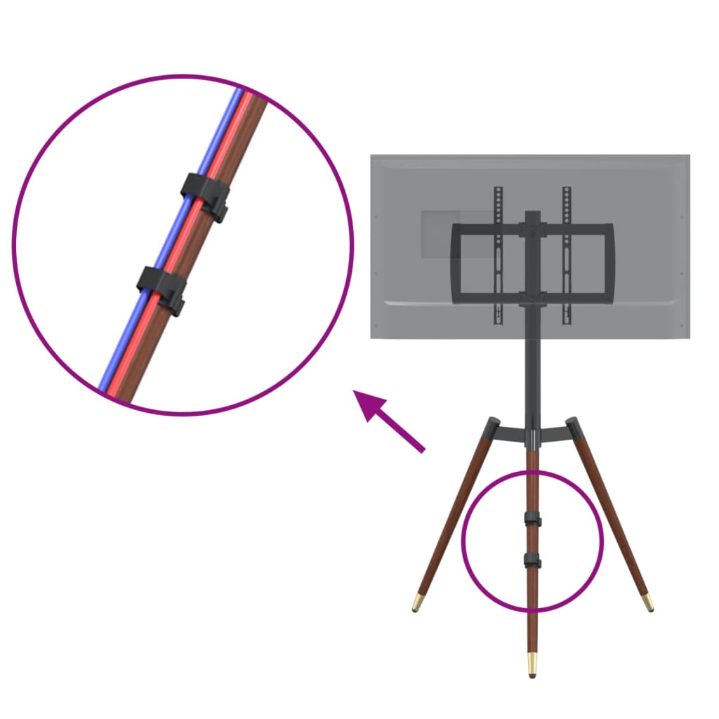 Trépied TV écran 37-65 pouces Max VESA 400x400 mm 40 kg