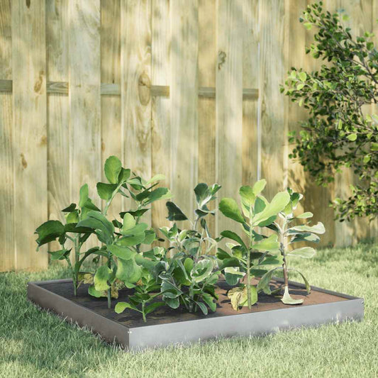Hochbeet 100x100x18,5 cm Verzinkter Stahl