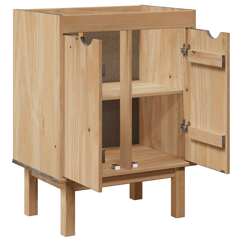 Meuble lavabo OTTA 59x40x80 cm en bois de pin massif