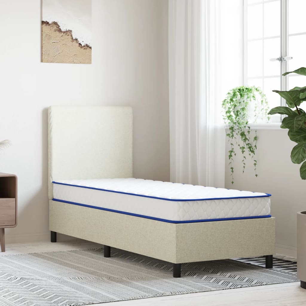 Matelas à mémoire de forme 80x200x17 cm blanc