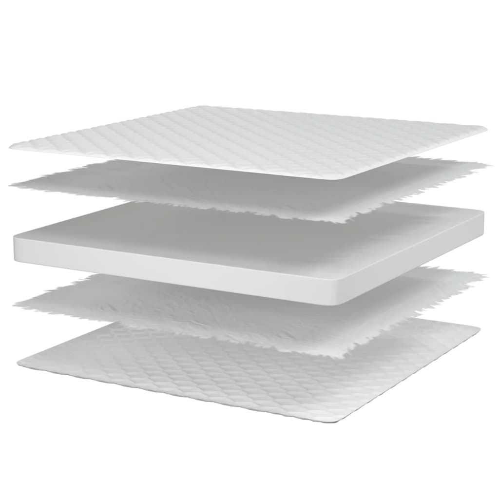 Matelas à mémoire de forme 140x190x17 cm blanc