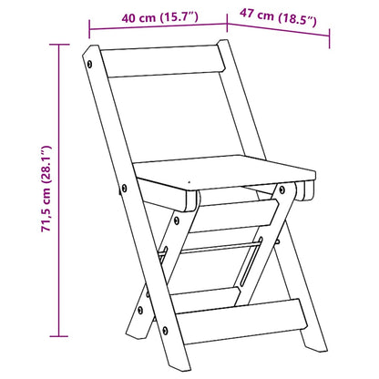 Klappstühle, 4 Stück, Modell „Corona“, weiß, Massivholz Kiefer