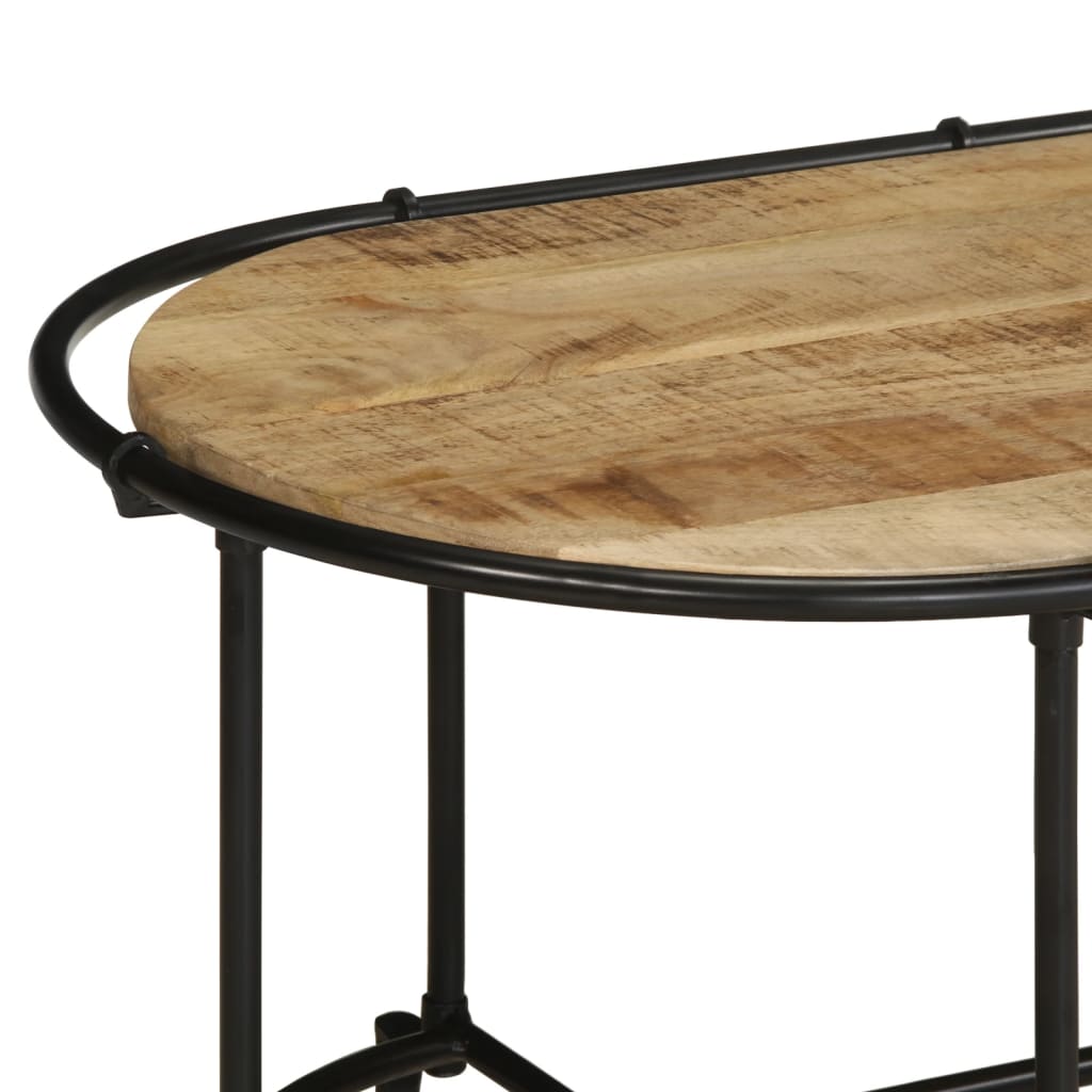 Table basse 110x55x40 cm Bois de manguier brut