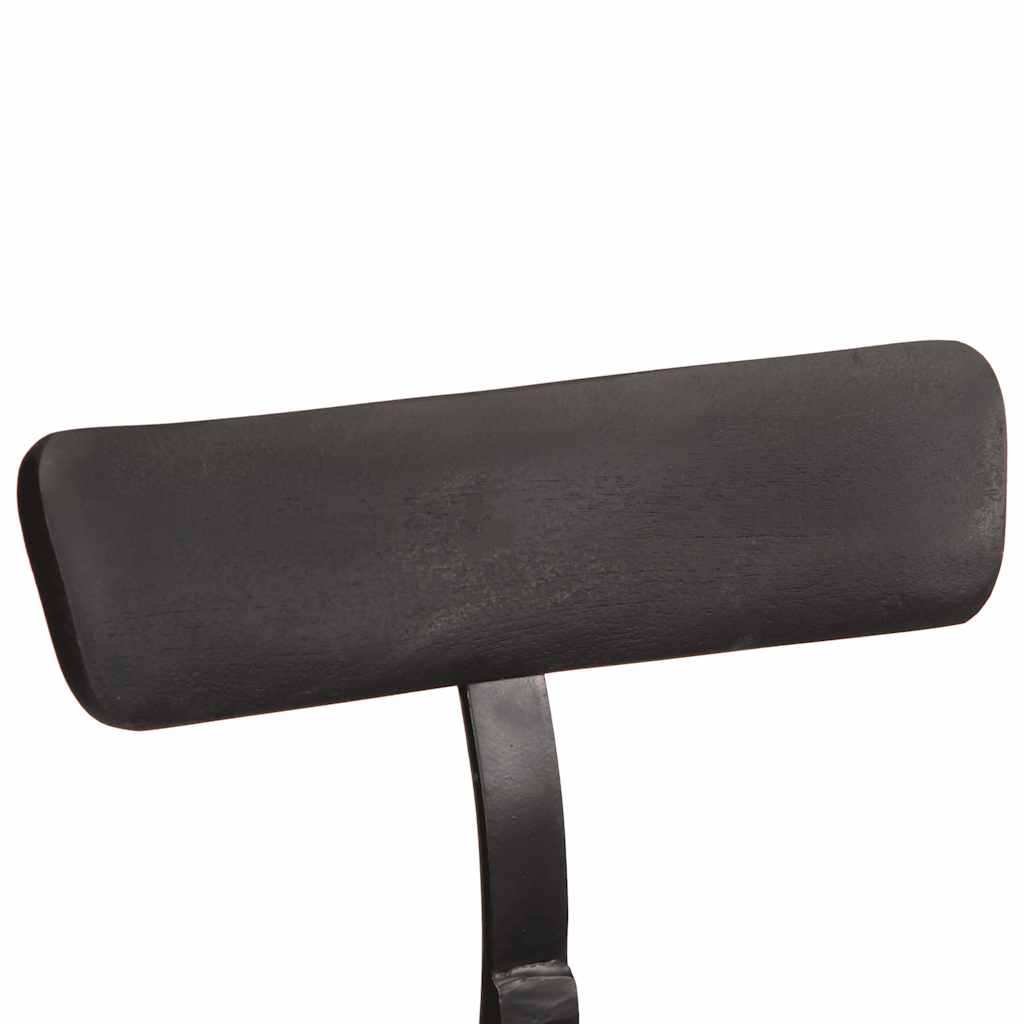 Barhocker 2 Stk. Schwarz 49x43x88 cm Mango Massivholz