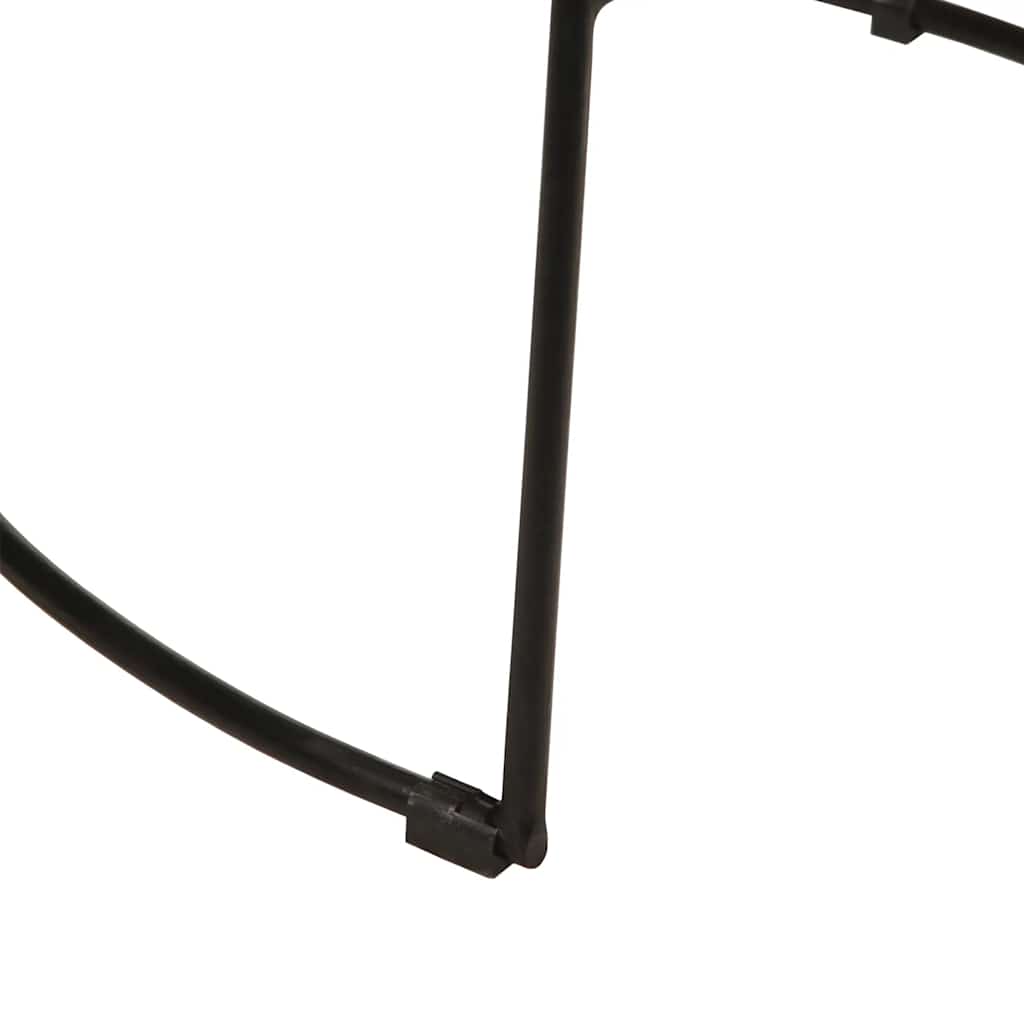 Barhocker 2 Stk. Schwarz 49x43x88 cm Mango Massivholz