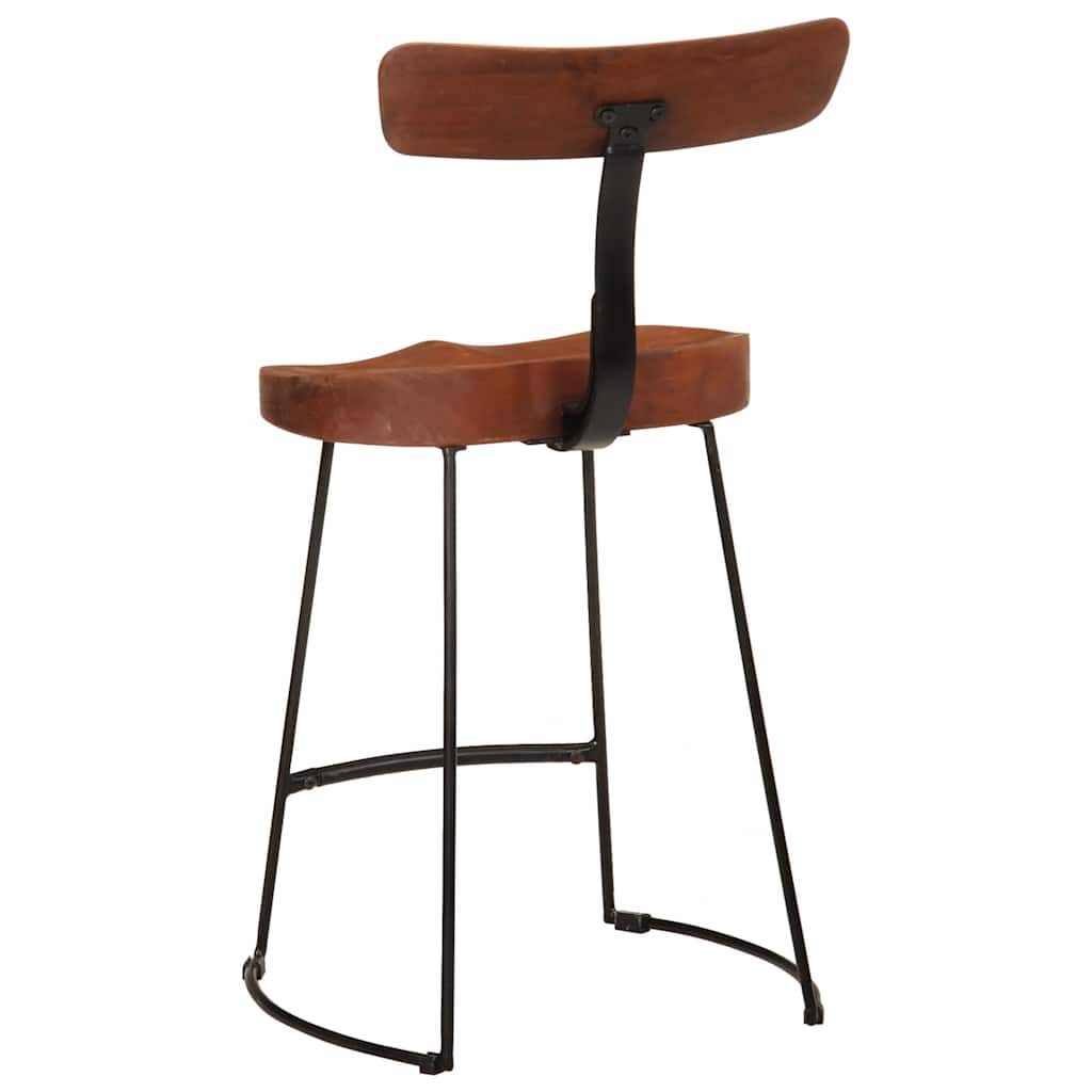 Barhocker 2 Stk. 49x43x79 cm Mango Massivholz