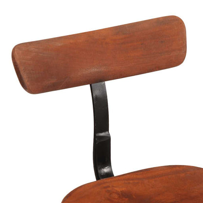 Barhocker 2 Stk. 49x43x79 cm Mango Massivholz