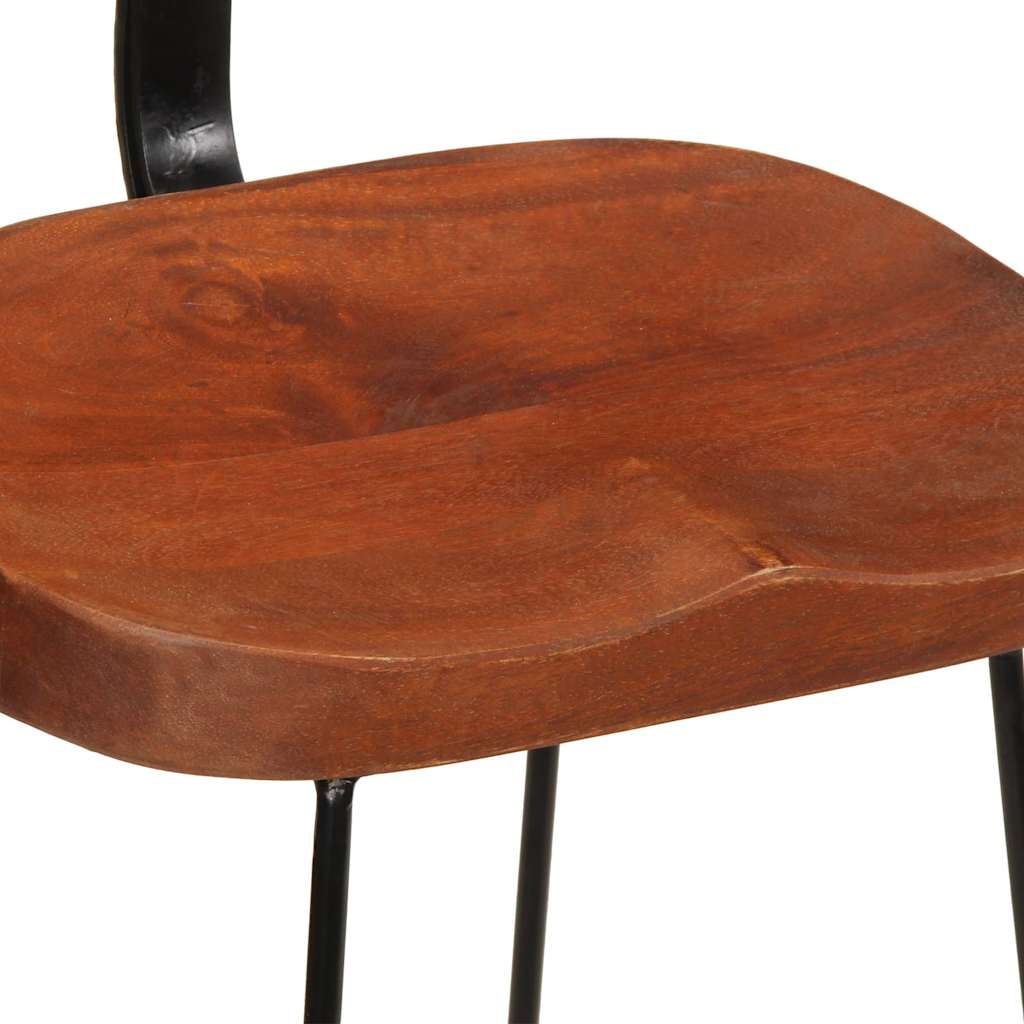 Barhocker 2 Stk. 49x43x79 cm Mango Massivholz