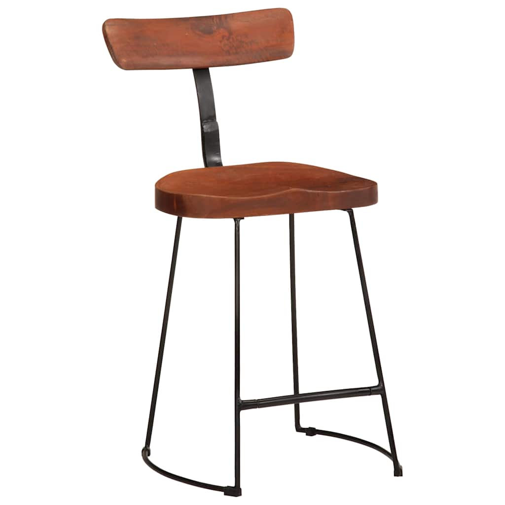 Barhocker 2 Stk. 49x43x79 cm Mango Massivholz