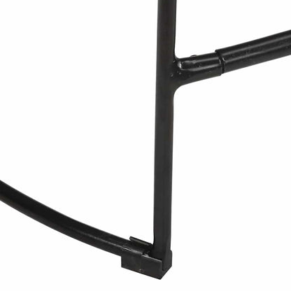 Barhocker 2 Stk. Schwarz 45x40x62 cm Mango Massivholz