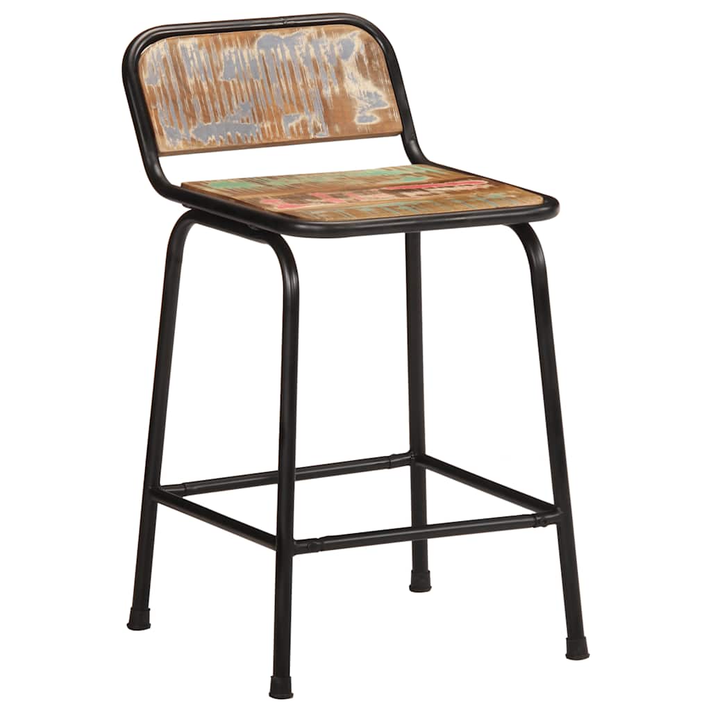 Barhocker 2 Stk. 46x35,5x70 cm Altholz Massivholz