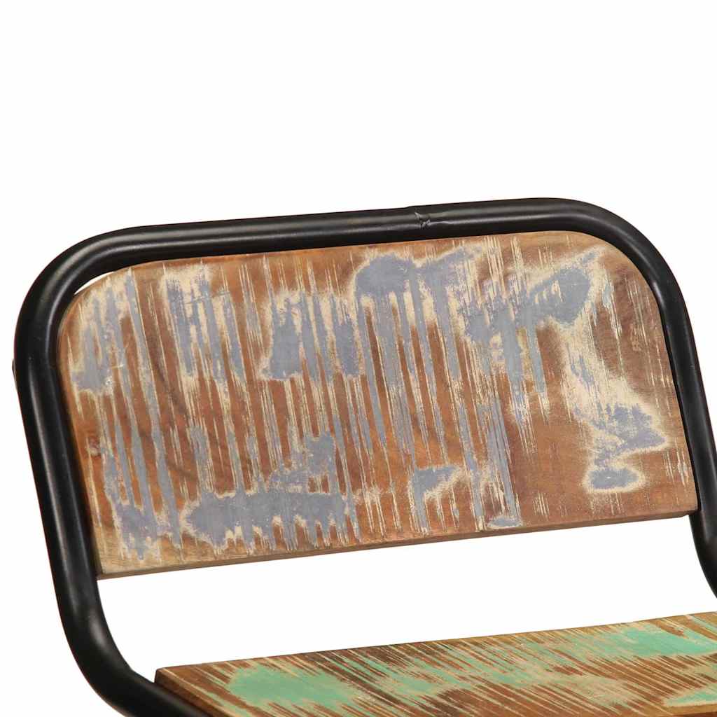 Barhocker 2 Stk. 46x35,5x70 cm Altholz Massivholz