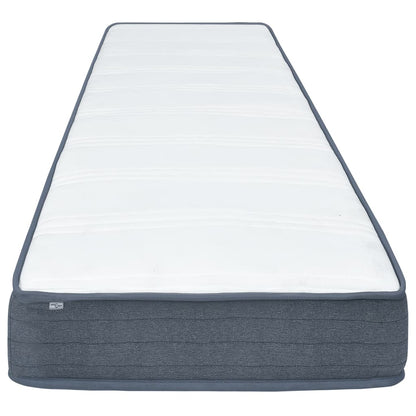 Boxspringmatratze 90x190x20 cm Mittelweich Stoff