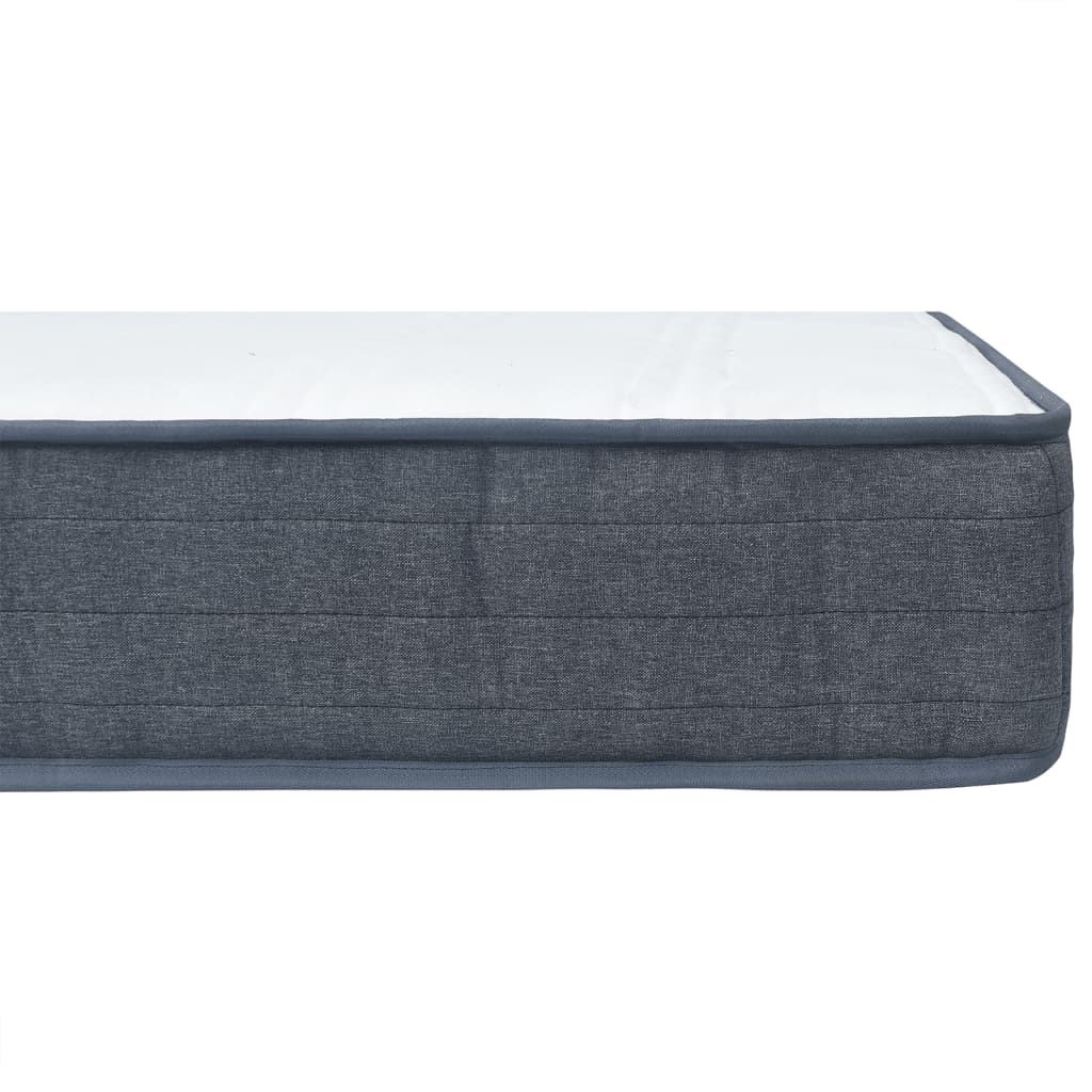 Boxspringmatratze 190x140x20 cm Mittelweich Stoff