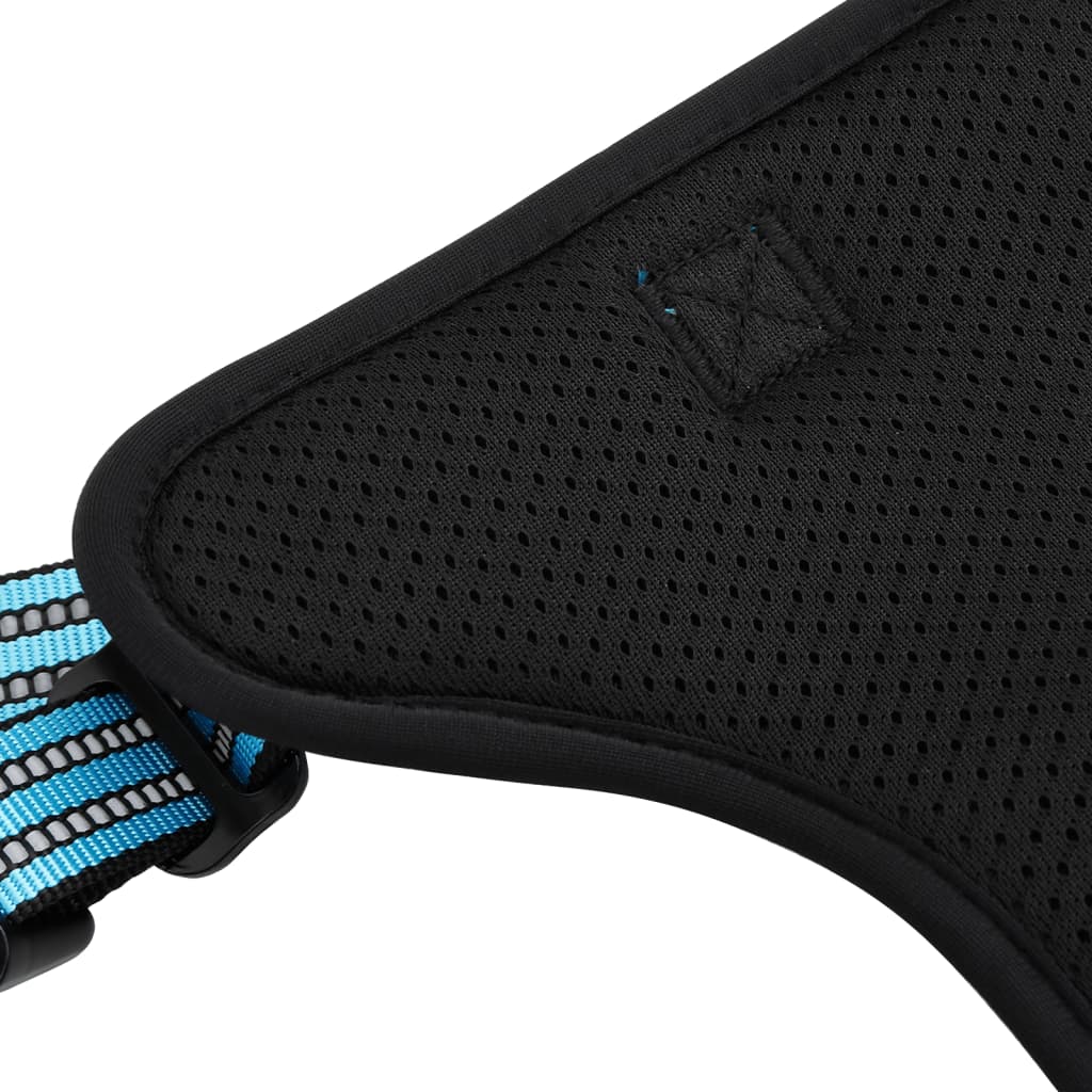 Dog Harness Reflective Adjustable Blue S