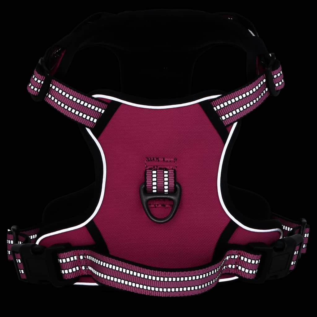 Dog Harness Reflective Adjustable Pink S