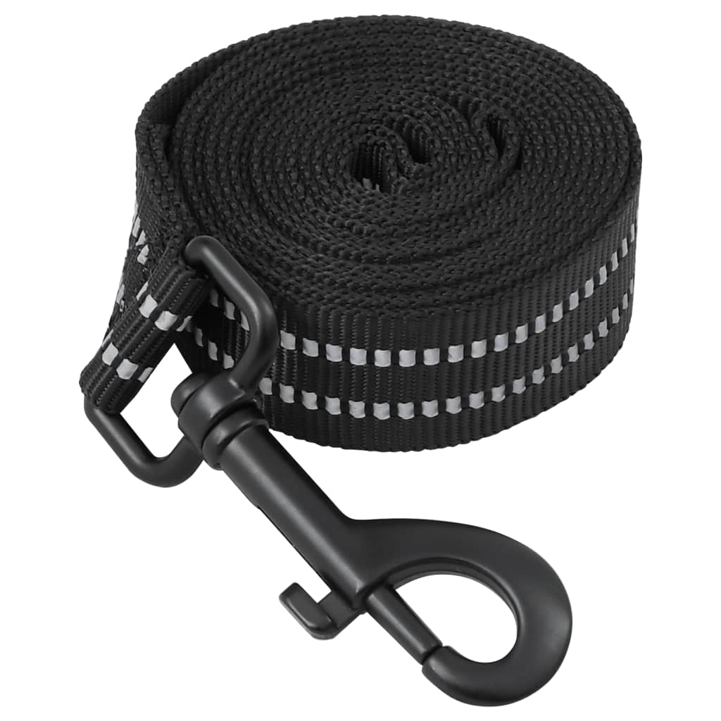 Dog Harness with Leash &amp; Collar Adjustable Black XL