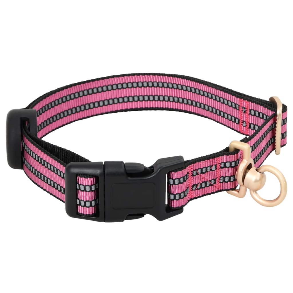 Dog Harness with Leash &amp; Collar Adjustable Pink XL