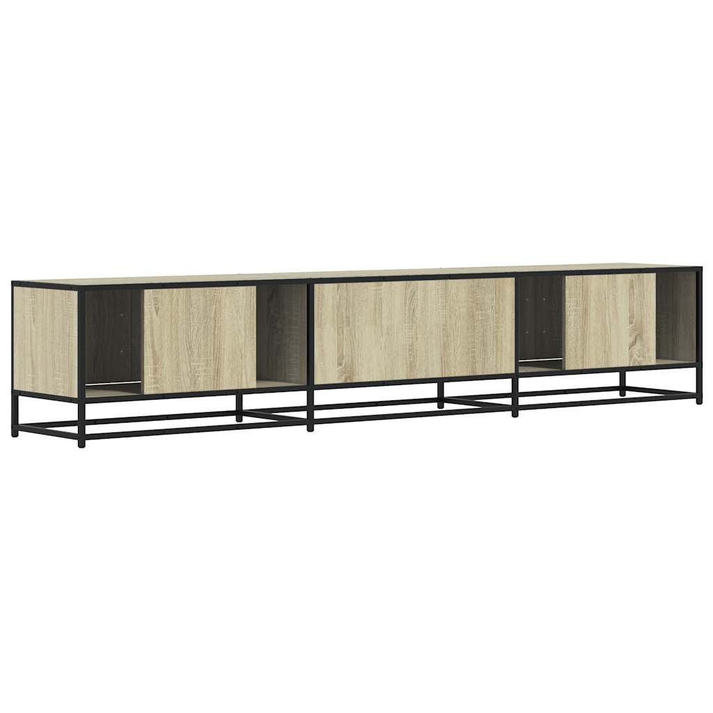 Meuble TV en chêne Sonoma 210x35x41 cm, matériau à base de bois