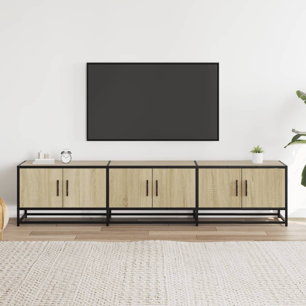 Meuble TV en chêne Sonoma 180x35x41 cm, matériau à base de bois