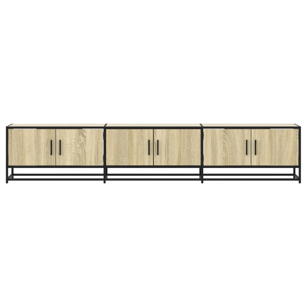 Meuble TV en chêne Sonoma 210x35x41 cm, matériau à base de bois