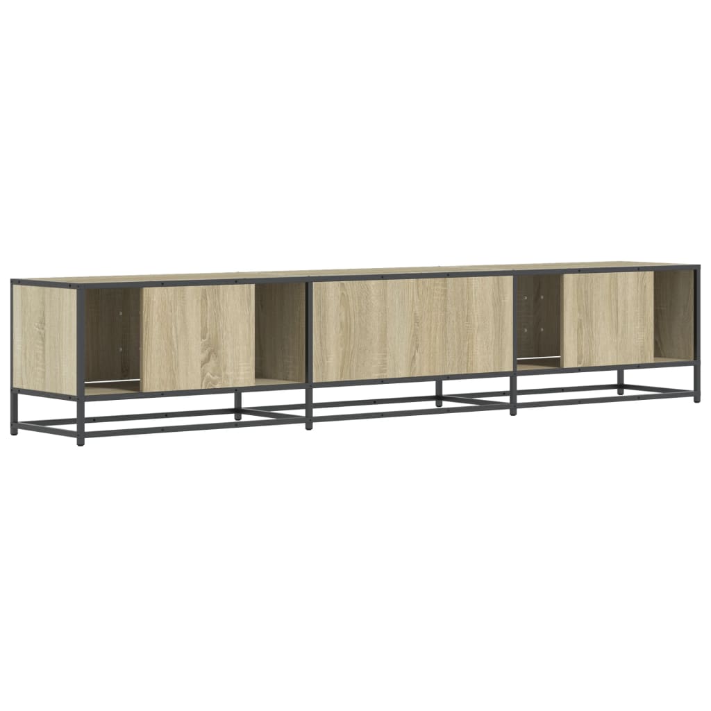 Meuble TV en chêne Sonoma 210x35x41 cm, matériau à base de bois