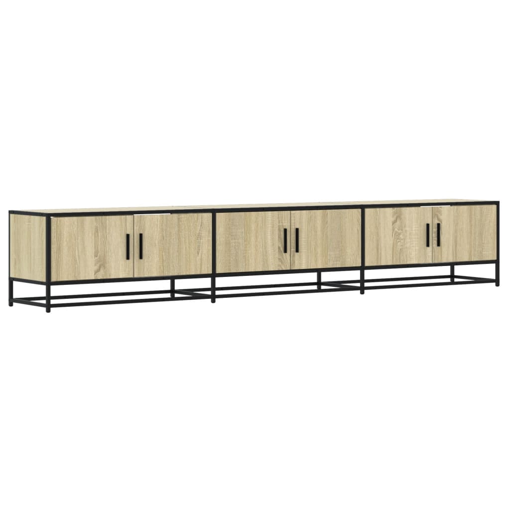 Meuble TV en chêne Sonoma 240x35x41 cm, matériau à base de bois