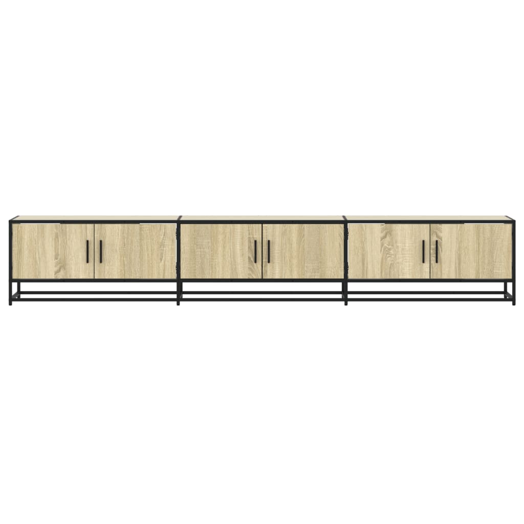 Meuble TV en chêne Sonoma 240x35x41 cm, matériau à base de bois