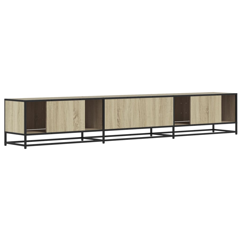 Meuble TV en chêne Sonoma 240x35x41 cm, matériau à base de bois