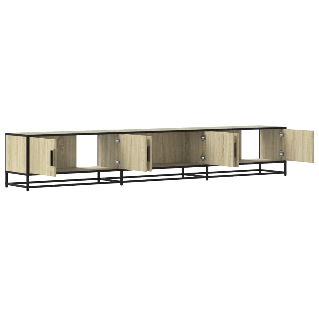 Meuble TV en chêne Sonoma 240x35x41 cm, matériau à base de bois