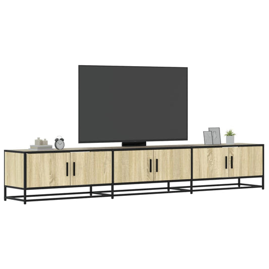 Meuble TV en chêne Sonoma 240x35x41 cm, matériau à base de bois