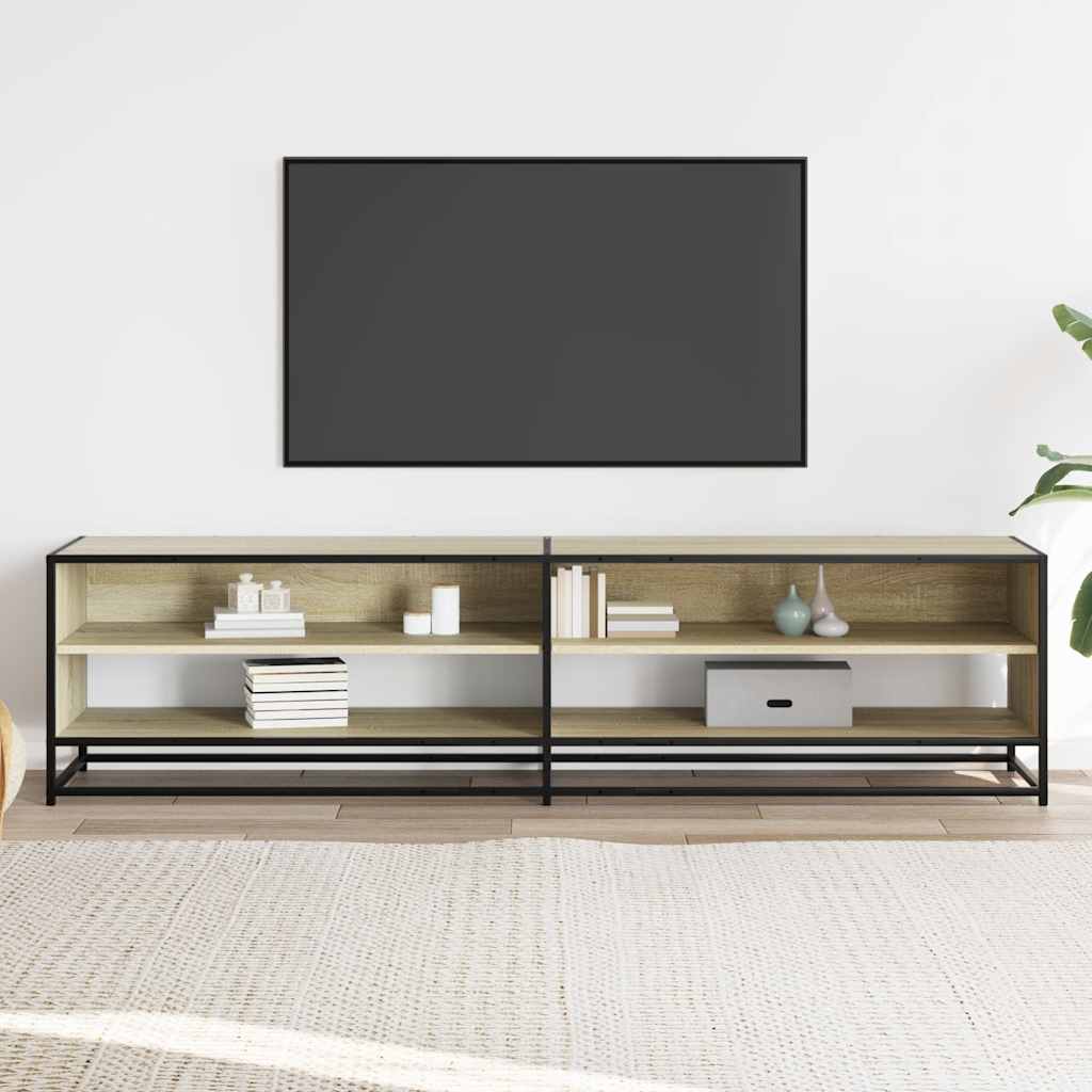Meuble TV en chêne Sonoma 180,5x40x46 cm, matériau à base de bois
