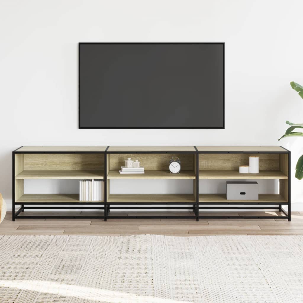 Meuble TV en chêne Sonoma 180x40x46 cm, matériau à base de bois