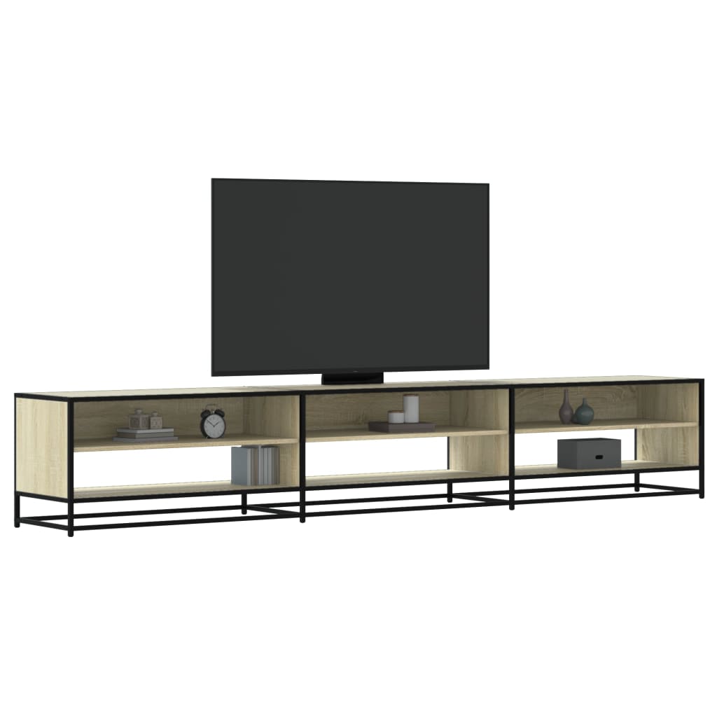 Meuble TV en chêne Sonoma 270x40x46 cm, matériau à base de bois