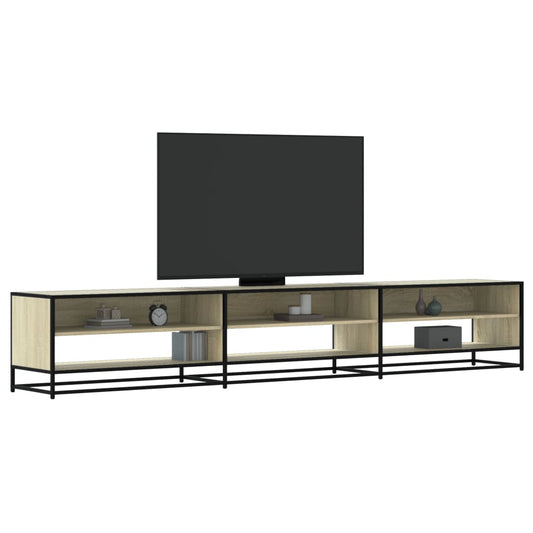Meuble TV en chêne Sonoma 270x40x46 cm, matériau à base de bois