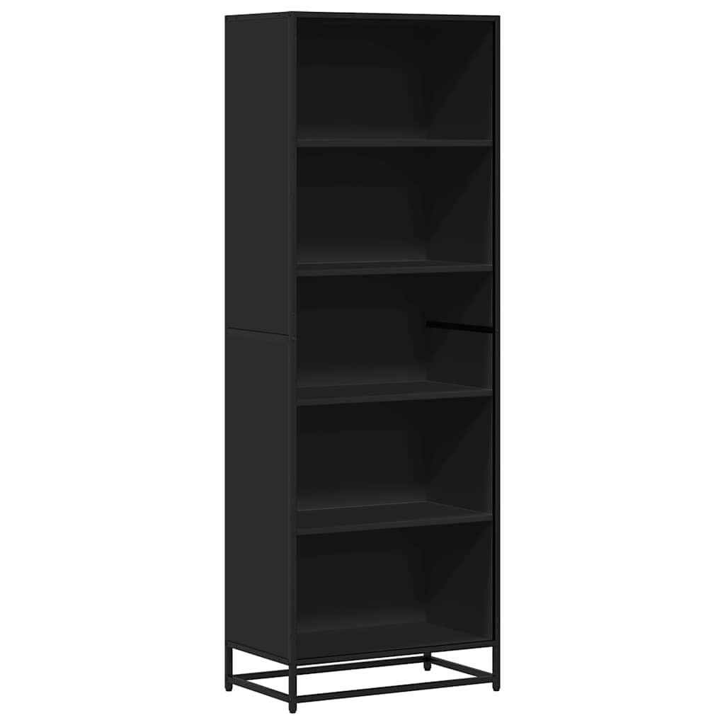 Bookshelf Black 60x35x170.5 cm wood-based material