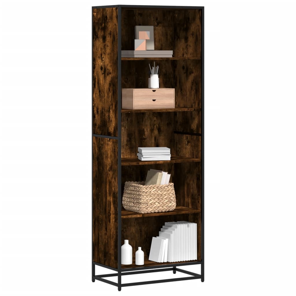 Bookshelf smoked oak 60x35x170.5 cm wood material