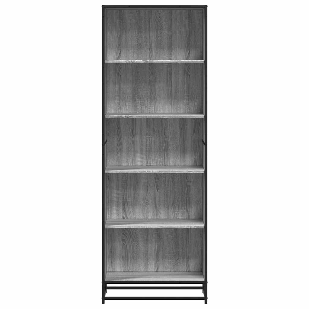 Bookshelf Grey Sonoma 60x35x170.5 cm wood-based material