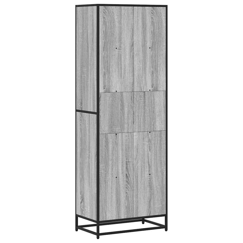 Bookshelf Grey Sonoma 60x35x170.5 cm wood-based material