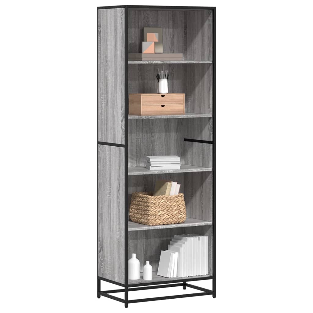 Bookshelf Grey Sonoma 60x35x170.5 cm wood-based material