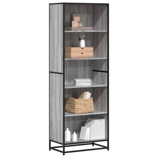 Bookshelf Grey Sonoma 60x35x170.5 cm wood-based material