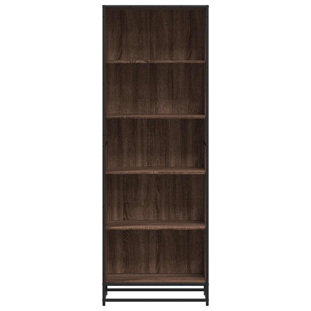 Bookshelf brown oak look 60x35x170.5 cm wood material