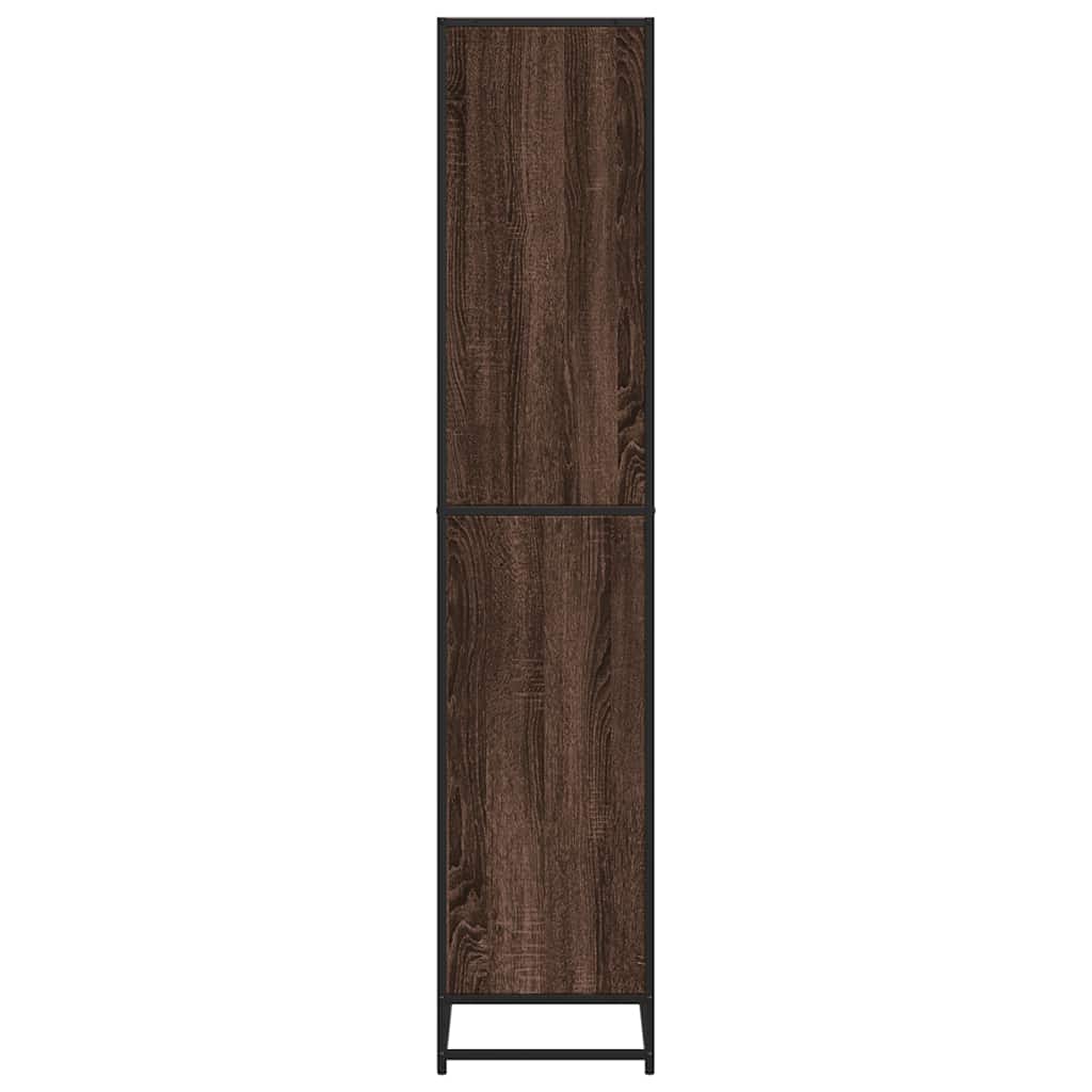 Bookshelf brown oak look 60x35x170.5 cm wood material
