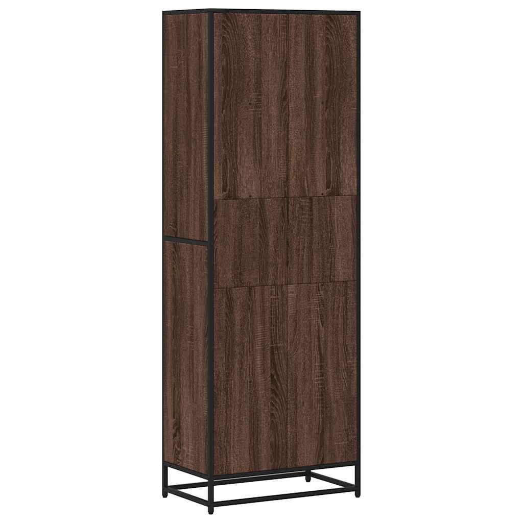 Bookshelf brown oak look 60x35x170.5 cm wood material