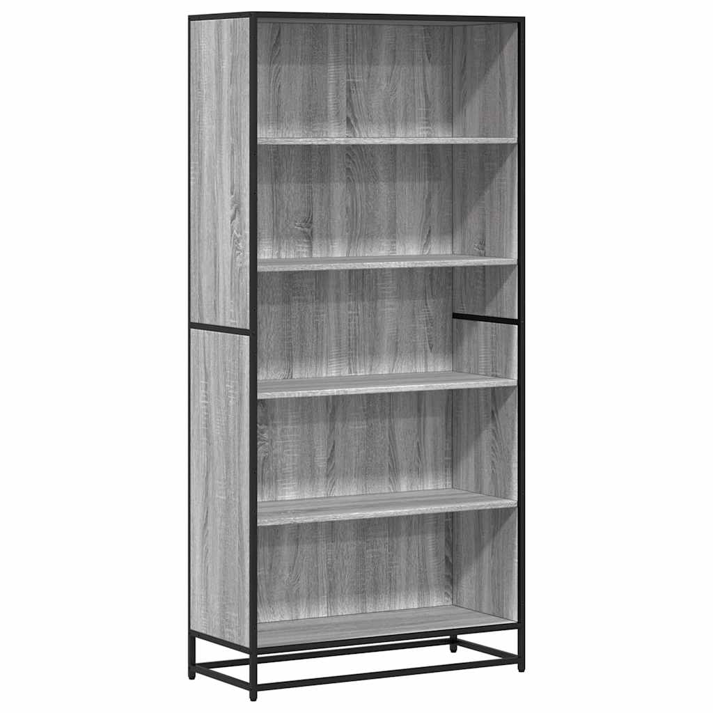 Bücherregal Grau Sonoma 80,5x35x170,5 cm Holzwerkstoff