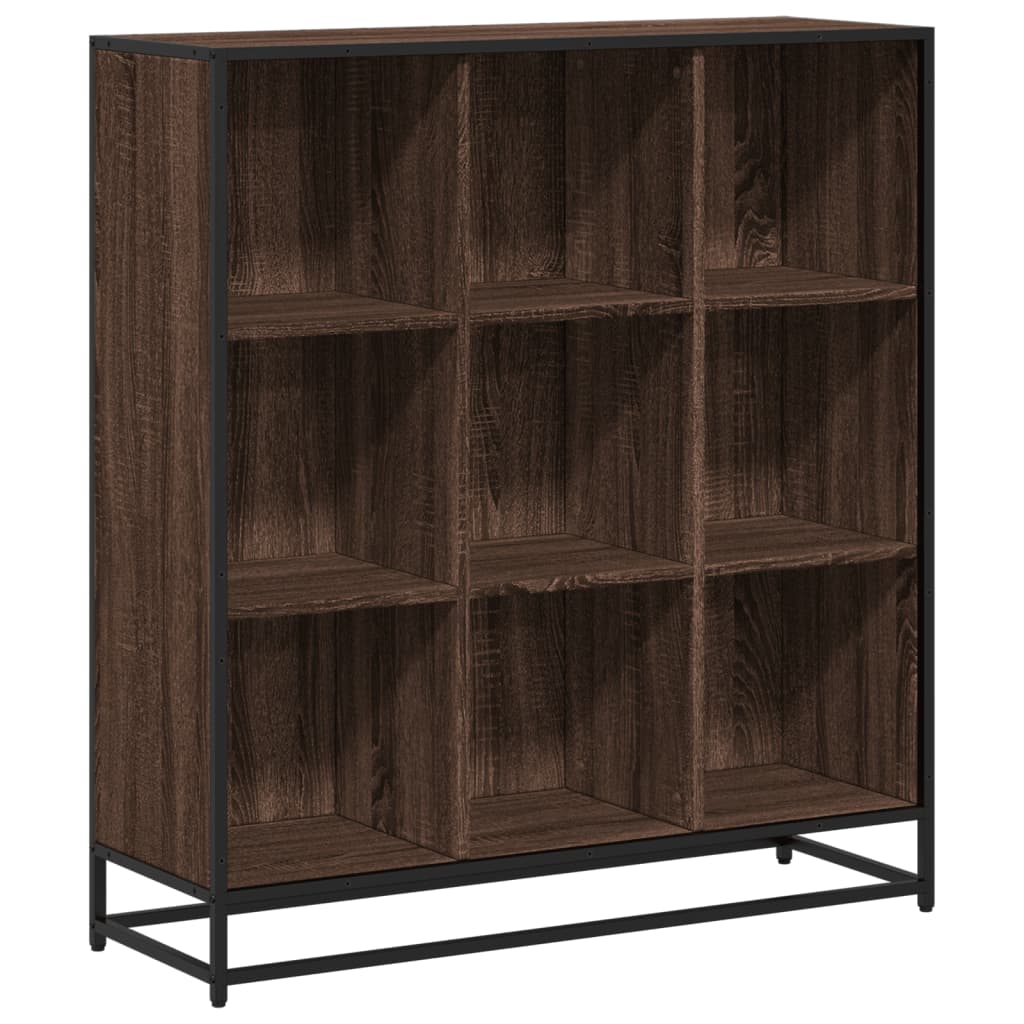 Bookshelf oak look 97.5x33x107.5 wood material and metal